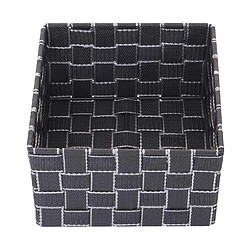 Decoshop26 4x paniers de rangement salle de bain maquillage 12x19x19cm gris foncé 04_0000606 pas cher