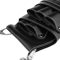 Acheter Barber Stylist Ciseaux / Cisailles Ceinture Sac à taille Peignes Clips Porte-pochette Noir