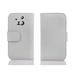 Cadorabo Coque HTC ONE M8 Etui en Blanc