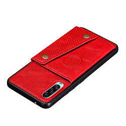 Acheter Wewoo Coque Rigide Pour Galaxy A90 5G Etui de protection magnétique antichoc PU + TPU avec fentes cartes Rouge