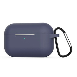 Coque en silicone avec boucle bleu foncé pour votre Apple AirPods Pro/AirPods 3