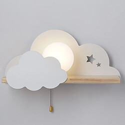 Universal Cadre de chambre pour enfants mignons, personnalité créative, lampe murale de chevet de chambre à coucher en nuage