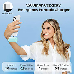 Acheter SANAG Batterie Externe Pour Iphone 16/15 Series, 5200Mah Usb C Power Bank À Charge Rapide, Ultra-Compact Et Léger Batterie Portable Écran Lcd Chargeur Portable Pour Iphone 16/15/15 Pro Samsung Etc.(Vert)