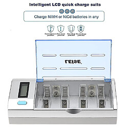 Universal Ensemble de charge rapide intelligente LCD multifonctionnel avec chargeur et batteries pas cher