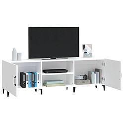 Acheter vidaXL Meuble TV blanc 150x30x50 cm bois d'ingénierie