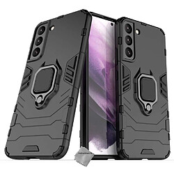 Htdmobiles Coque rigide anti choc pour Samsung Galaxy S22 Plus 5G + film ecran - NOIR