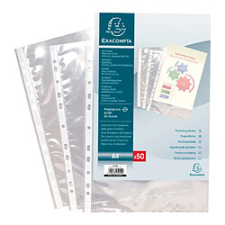 EXACOMPTA Pochette perforée, A4, PP, transparent ()