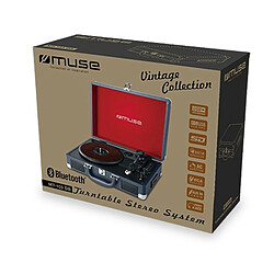 Platine vinyle stéréo 3 vitesses 33/45/78t avec bluetooth - mt103db - MUSE