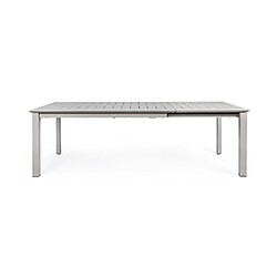 Mes Table de jardin extensible 160/240x100x76 cm en aluminium taupe