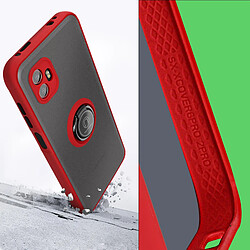 Acheter Avizar Coque Samsung Xcover 6 Pro Bi-matière Bague Métallique Support Vidéo rouge