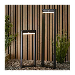 Avis Endon Borne de jardin Dannah Alliage d'aluminium,polycarbonate Noir, blanc texturé 1 ampoule 80cm