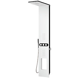 Avis Karag Colonne de douche hydromassante BIANCO NERO TOUCH en aluminium 148 cm