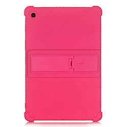 Coque en silicone Souple avec béquille rose pour votre Samsung Galaxy Tab S5e SM-T720