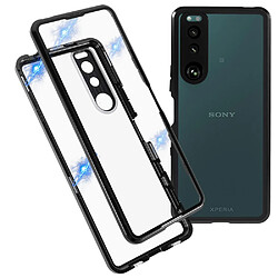 Coque en TPU fermeture magnétique noir pour votre Sony Xperia 5 III 5G