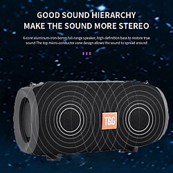 Universal Haut-parleur Bluetooth noir 20W Portable Sound Column Music Player Music Column Sound Box FM Radio Assistant TF Subwoofer(Le noir)