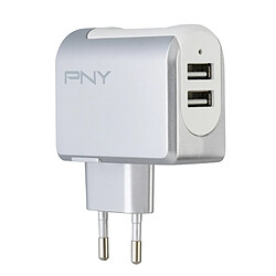 PNY P-AC-2UF-SEU01-RB chargeur de téléphones portables Intérieur Blanc