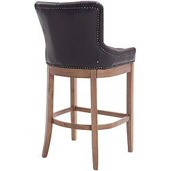 Non Tabouret de bar Lakewood en cuir véritable, clair antique pas cher