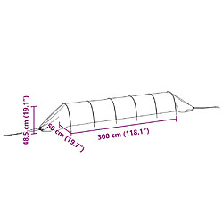 vidaXL Tunnels en filet 4 pcs noir acier et polyéthylène pas cher