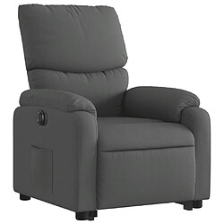 Avis Maison Chic Fauteuil Relax pour salon, Fauteuil inclinable électrique gris foncé tissu -GKD76512