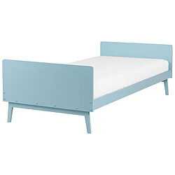 Beliani Lit simple 90 x 200 cm bleu ciel BONNAC