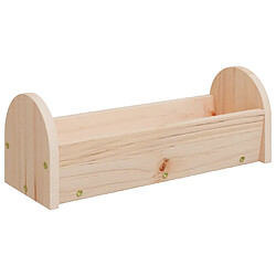 Acheter vidaXL Mangeoire à foin pour lapins 28x10x10 cm bois massif de sapin