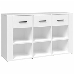 vidaXL Buffet Blanc 100x30x59,5 cm Bois d'ingénierie