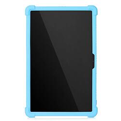 Coque en silicone Multicolore avec béquille coulissante bleu clair pour votre Lenovo Tab P11