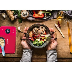 Acheter Balance de cuisine électronique 5kg-1g rouge avec bluetooth - nutritab cranberry - TERRAILLON