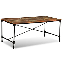 Avis Maison Chic Table de salle à manger,Table à dîner Bois de récupération massif 180 cm -GKD92999