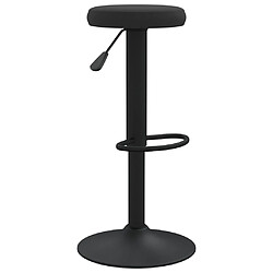 Avis vidaXL Tabourets de bar lot de 2 Noir Velours