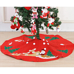 C349 100cm Arbre de Noël Brodé Deer Panier Arbre Tree Tablier Petit Tree Fond pour Noël Décorations de vacances