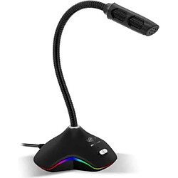 Spirit of Gamer MICRO GAMER – EKO 300 – Microphone Gaming - USB - Twitch, Youtube, Discord - Live Streaming – LED RGB 15 Modes + Flexible