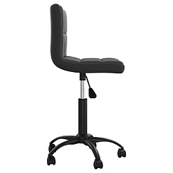 Avis Helloshop26 Chaise fauteuil siège pivotante de bureau informatique étude velours noir 02_0024165