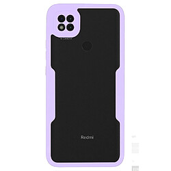 Coque en TPU + acrylique violet pour votre Xiaomi Redmi 9C