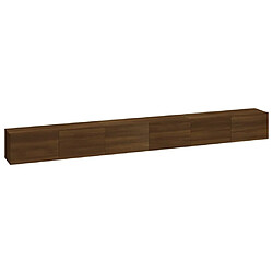 Maison Chic Ensemble de meubles TV 3 pcs | Banc TV Moderne pour salon | Meuble de Rangement - Chêne marron Bois d'ingénierie -MN63373