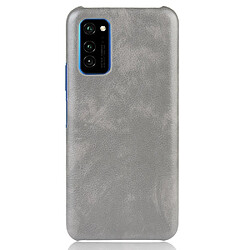 Acheter Wewoo Coque Pour Huawei Honor V30 Shockproof Litchi Texture PC + PU Case Gris