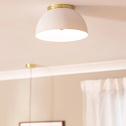 Ledkia Plafonnier Rond Aluminium Ø300 mm Bosco Gold Blanc