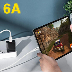 Avis Câble USB-C vers USB-C Universel Power Delivery 100W Intensité 6A Dudao Blanc