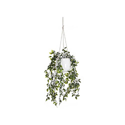 Vente-Unique Plante artificielle tombante avec pot en céramique - H.70 x L.20 cm - vert - BAHIANA