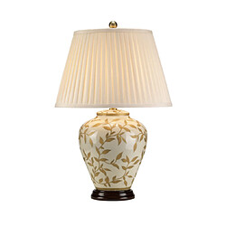 Elstead Lighting Lampe de table Leaves Porcelaine Marron,Or