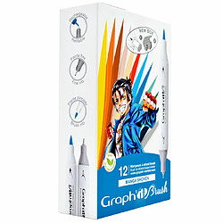 Graph It Set 12 marqueurs Graph'It Brush & Extra Fine - Manga Shonen