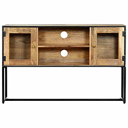 Maison Chic Meuble TV scandinave - Banc TV pour salon 120 x 30 x 75 cm Bois de récupération massif -MN49289