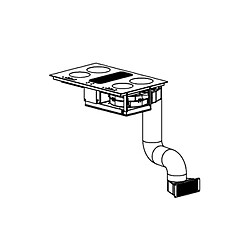 Table induction avec hotte intégrée Linarie Lyon LF8014FHOOD 80cm pas cher