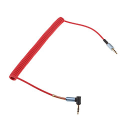 3,5 mm m à m câble de câble en forme de l prise jack audio à angle droit rouge pas cher