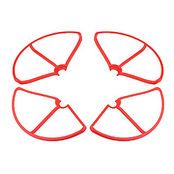 4 pièces anneau de protection garde hélice pour xiaomi mi drone 1080p / 4k rouge