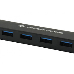 Acheter Hub USB Conceptronic CTC4USB3 Noir