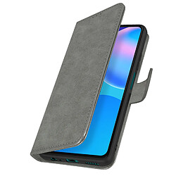 Avizar Étui Huawei P smart 2021 Protection avec Porte-carte Fonction Support Gris