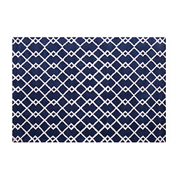 Acheter Beliani Tapis rectangulaire bleu 160 x 230 cm SERRES