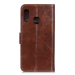 Avis Wewoo Housse Coque en cuir à rabat horizontal Texture rétro Crazy Horse pour Galaxy A20eavec porte-cartes et porte-cartesportefeuille et cadre photo Marron