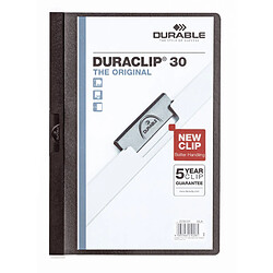 DURABLE Chemise à clip DURACLIP ORIGINAL 30, A4, noir ()